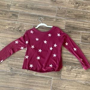 Splendid star maroon sweater size small